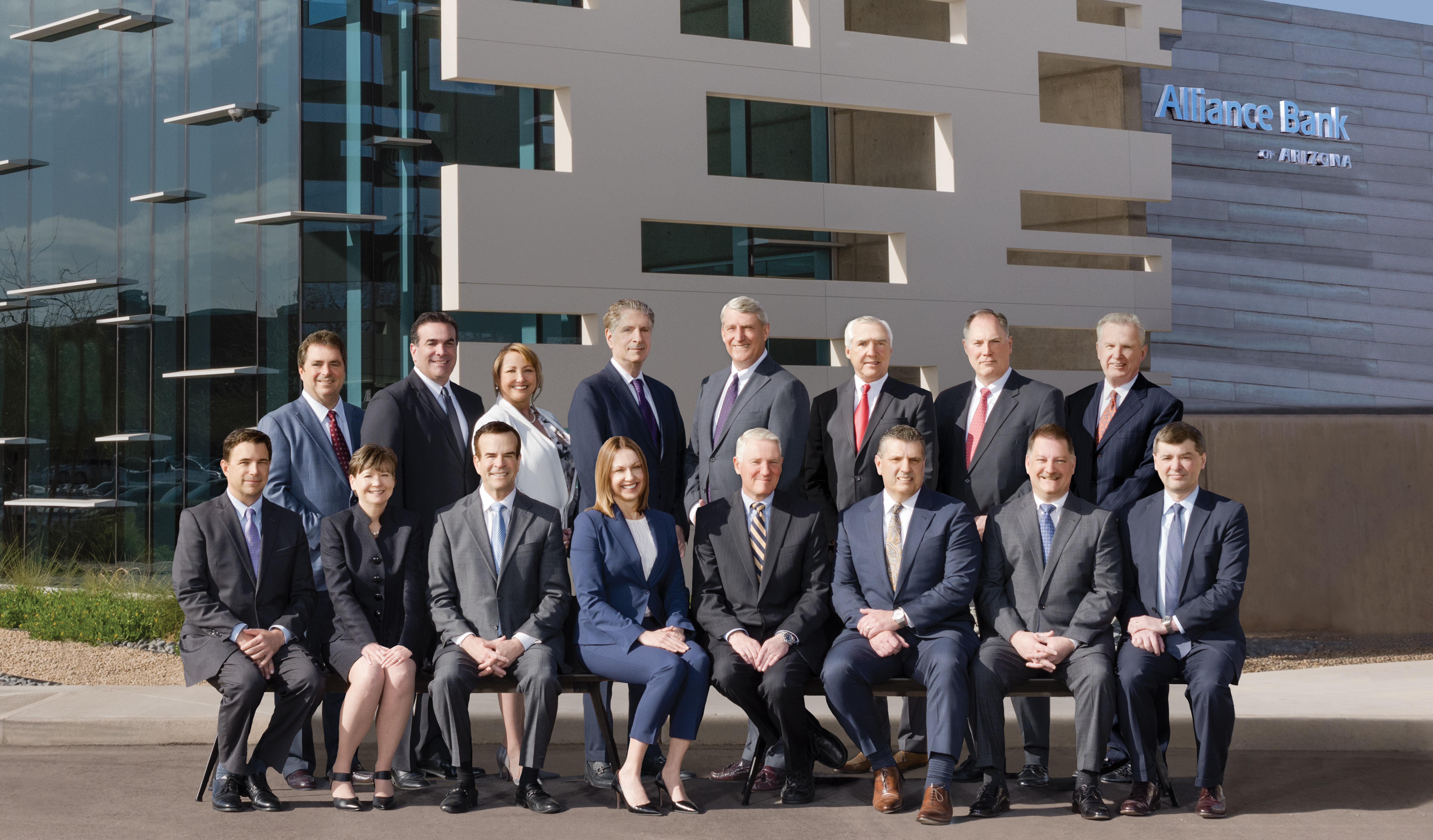 Group photo of staff - Western Alliance Bancorporation 2017 Annual Report